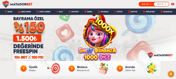 Matadorbet web sitesine nasıl giriş yapılır